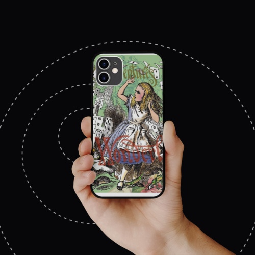 Ốp lưng iphone hình wonderland collage art op art viền vuông  cho các dòng SAMSUNG PAP20210730