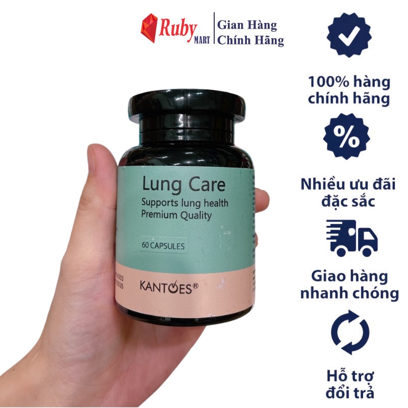 [Date T1/25] LUNG CARE KANTOES - BỔ PHỔI VIÊN THẢO DƯỢC CỦA ÚC