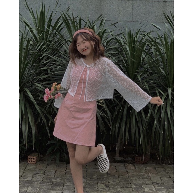 Váy dây/ Áo blazer/ Cả set