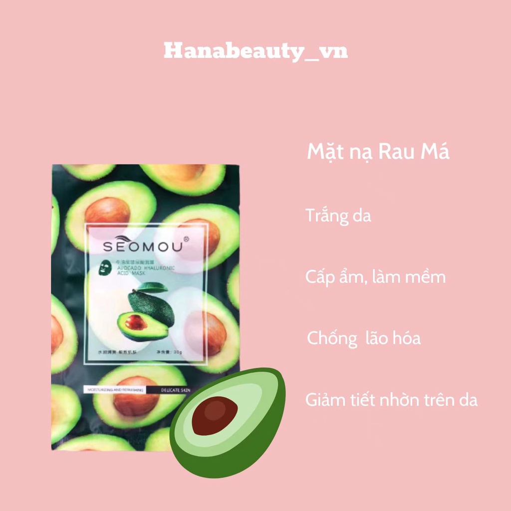 Mặt nạ Hoa Quả cấp ẩm mờ thâm dưỡng da làm sạch mềm mịn cải thiện làn da chống lão hóa khoẻ mạnh nội địa Trung | BigBuy360 - bigbuy360.vn