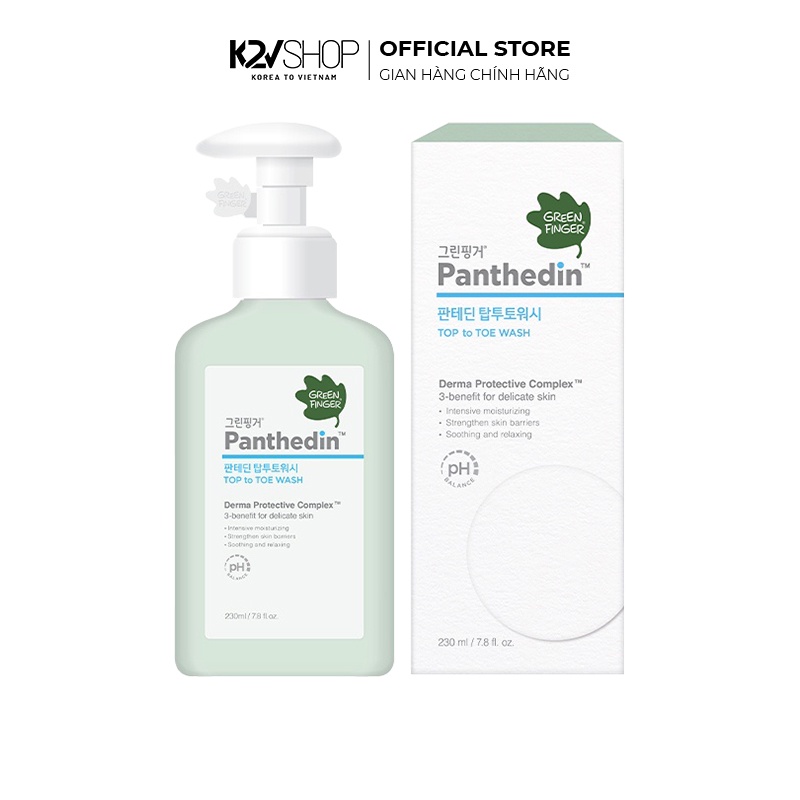 Sữa Tắm Gội Cho Bé 0-36 Tháng Greenfinger Panthedin 230ml - K2V Shop
