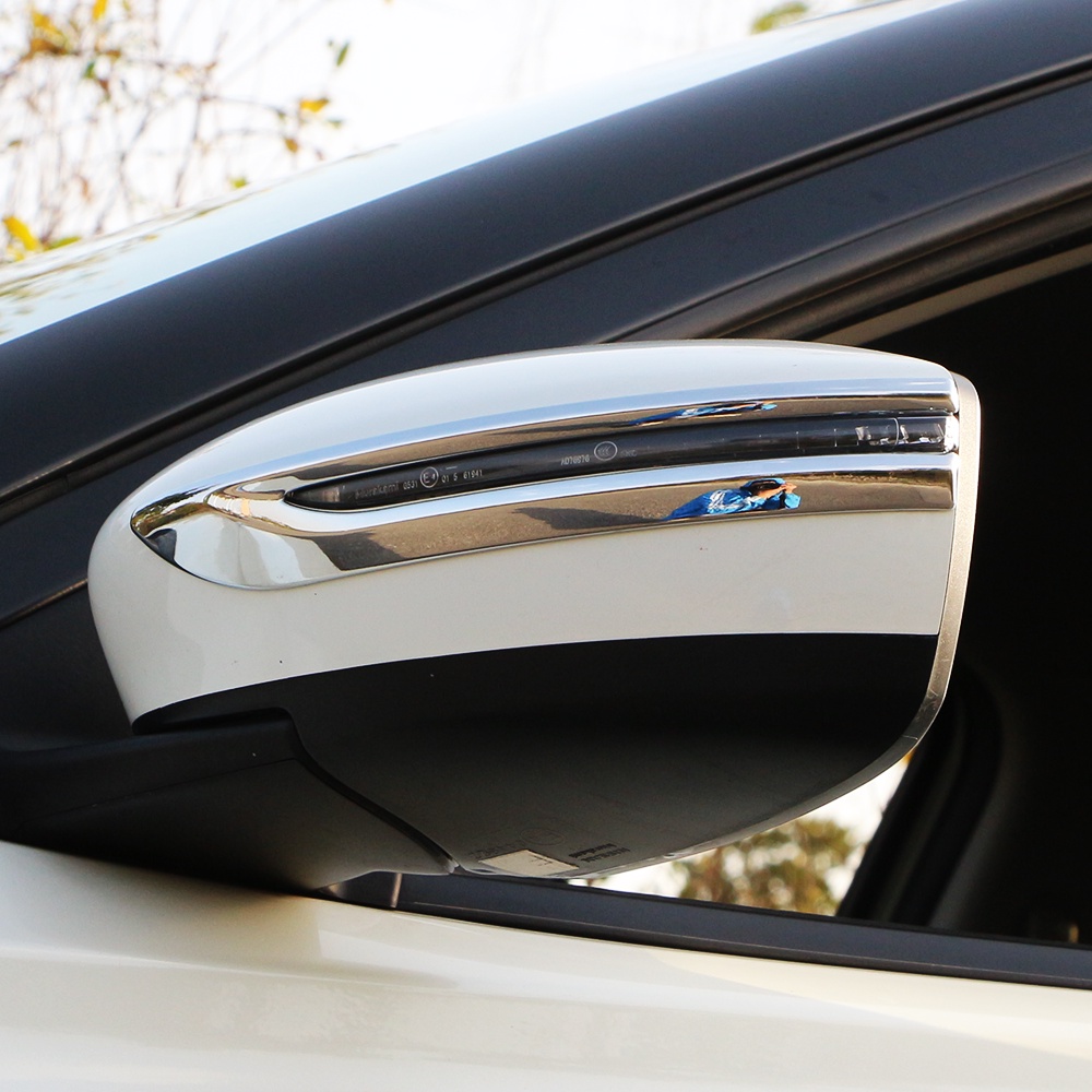 Miếng Dán Tráng Gương Chống Trầy Chất Liệu ABS Mạ Chrome Cho Nissan Kicks 2016 2017 2018 2019 2020 2021