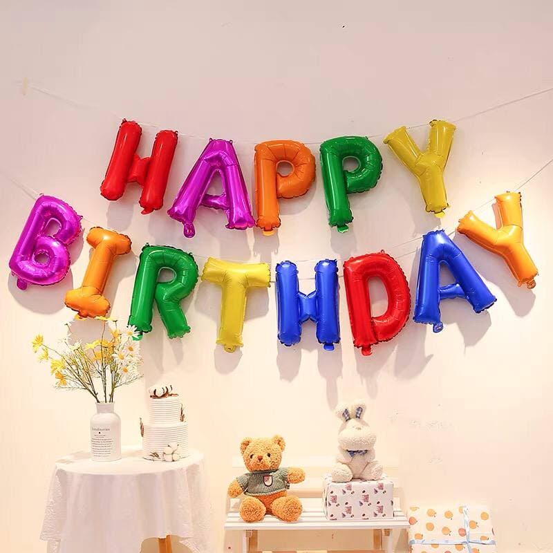 Bóng chữ Happy Birthday, bóng chữ sinh nhật HPBD