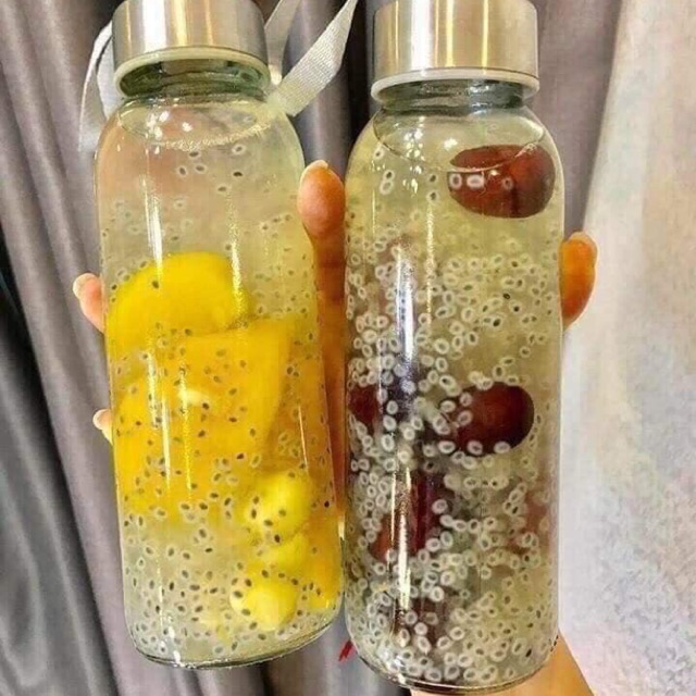 bình detox 500ml THỦY TINH Siêu tiện dụng