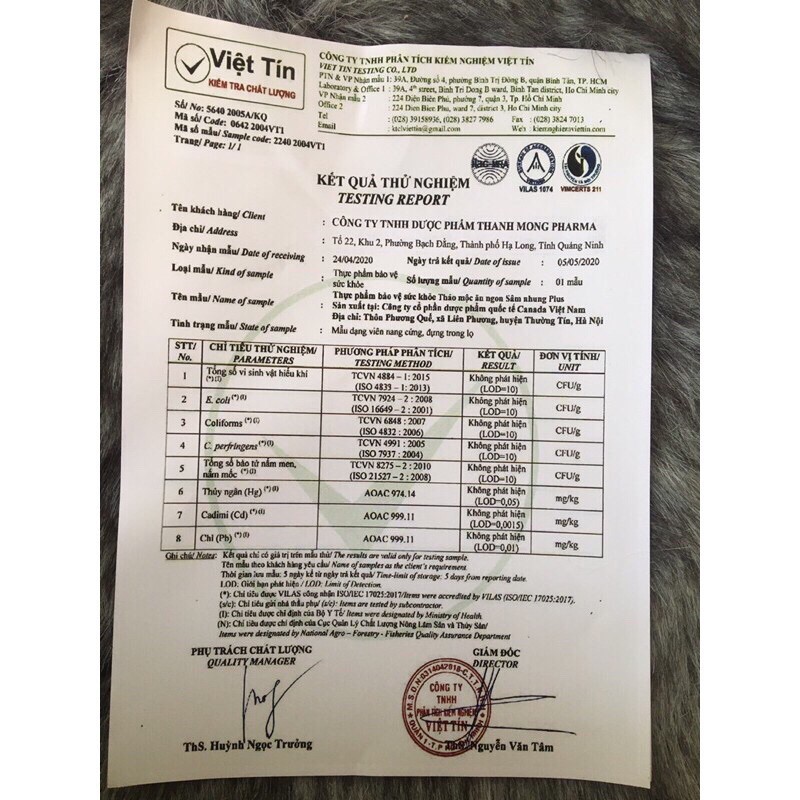 Tăng cân sâm nhung plus kèm Thẻ Bảo Hành + Giấy Kiểm Định SP +KèmQuà ] | BigBuy360 - bigbuy360.vn