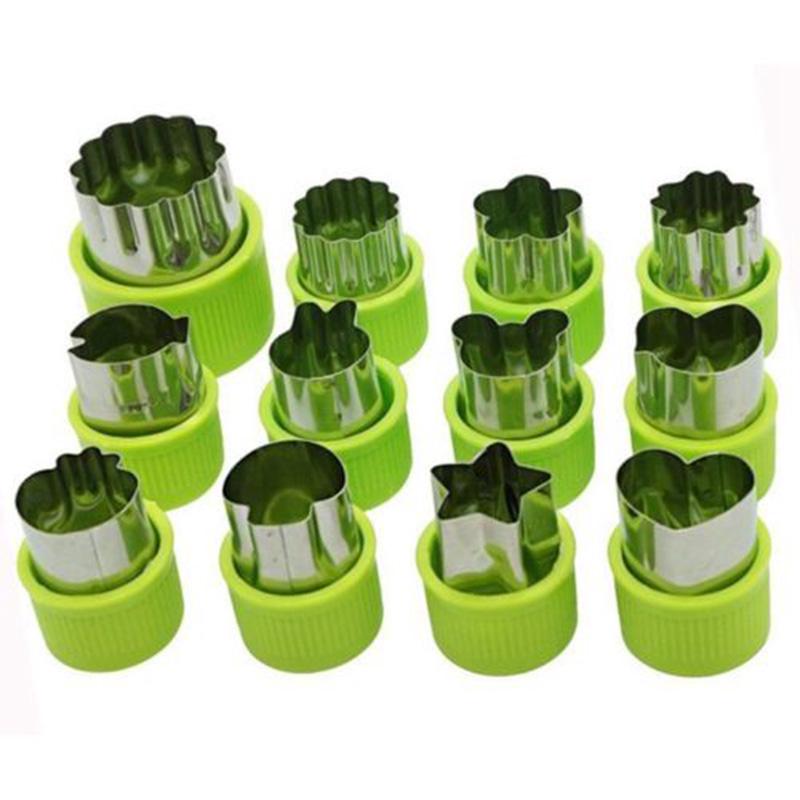 Mini Cookie Cutters Pie Crust Vegetable Fruit Cutter Baking Set Tools S3 CX