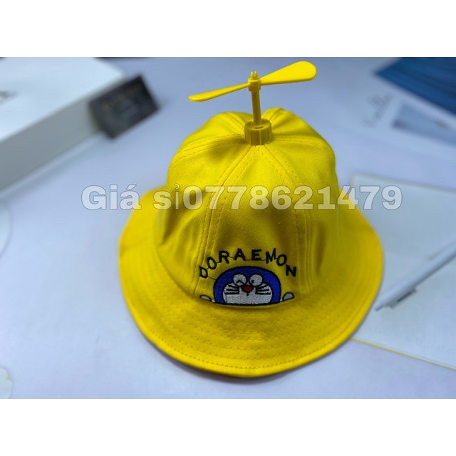Mũ bo chong chóng doremon trẻ em 2tuổi đến 6tuổi - Nón bo dành cho trẻ em