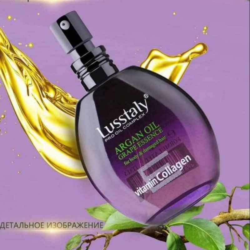 [Frreeship + mặt nạ] Lusstaly Argan Oil tinh dầu dưỡng tóc Italia 50ml AZ008 (Cam Kết chính Hãng)