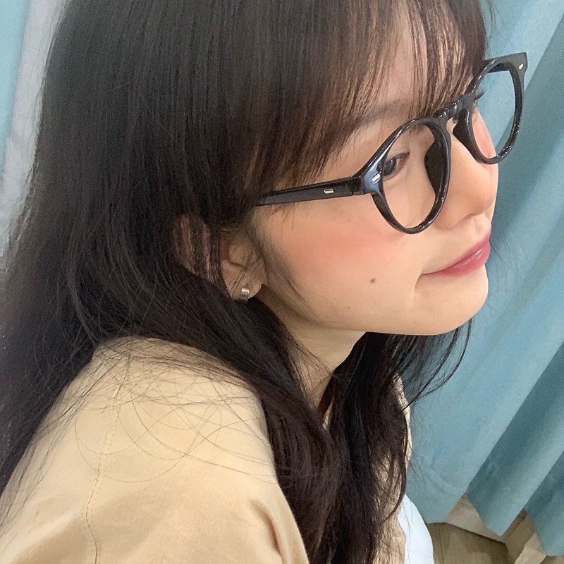 Kính bầu tròn nhựa đen mẫu mới