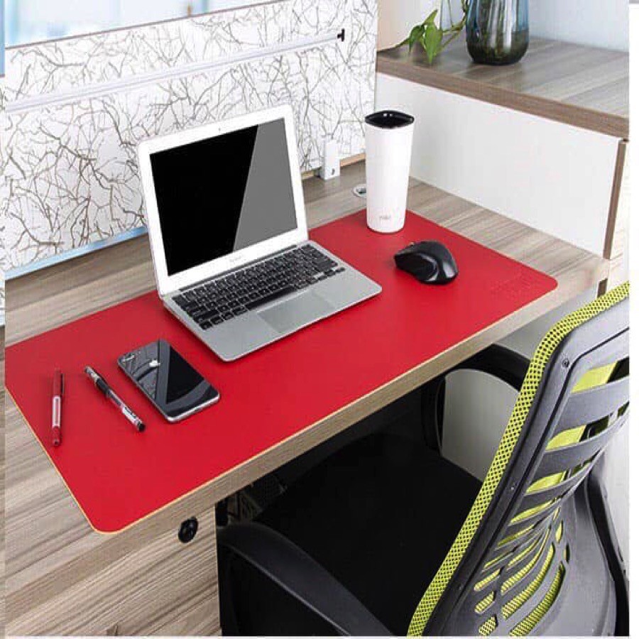 Tấm di chuột khổ lớn, thảm da trải bàn làm việc, deskpad 2 mặt 2 màu