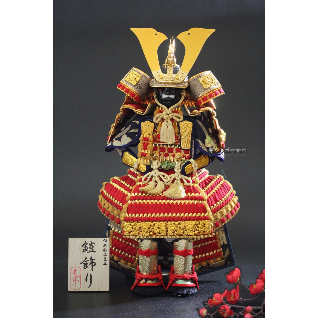 Búp bê Samurai , búp bê Nhật Bản . Y5 ĐỎ VÀNG.SUNGNGAN.DECAL
