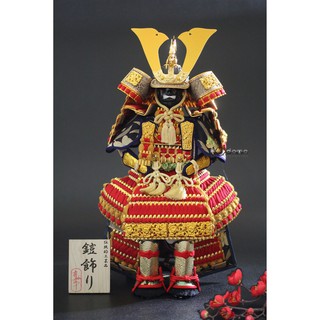 Búp bê Samurai , búp bê Nhật Bản .  Y5 ĐỎ VÀNG.SUNGNGAN.DECAL