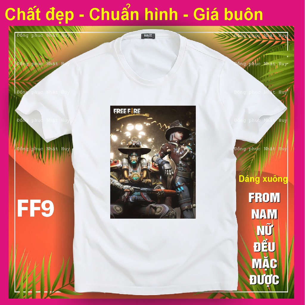 áo thun game Free Fire FF6,phông bao đổi trả, chất đẹp