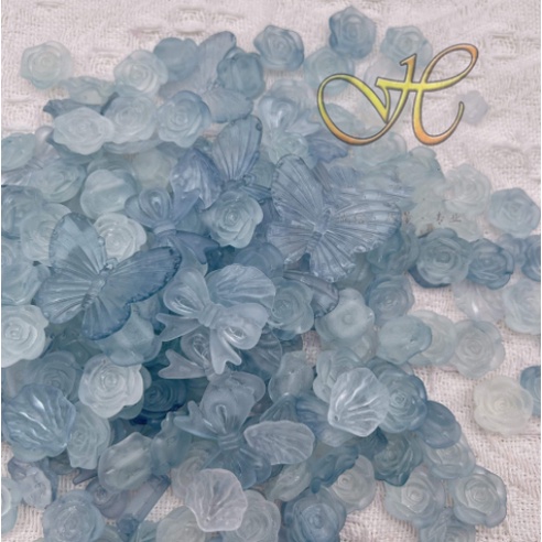 Set 20 Hoa Hồng Màu gradient Trang Sức