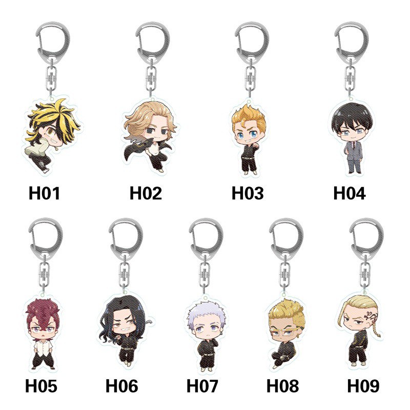 Móc Khóa Hình Nhân Vật Ken Chifuyu Takashi Kazutora Keisuke Trong Phim Tokyo Ghoul