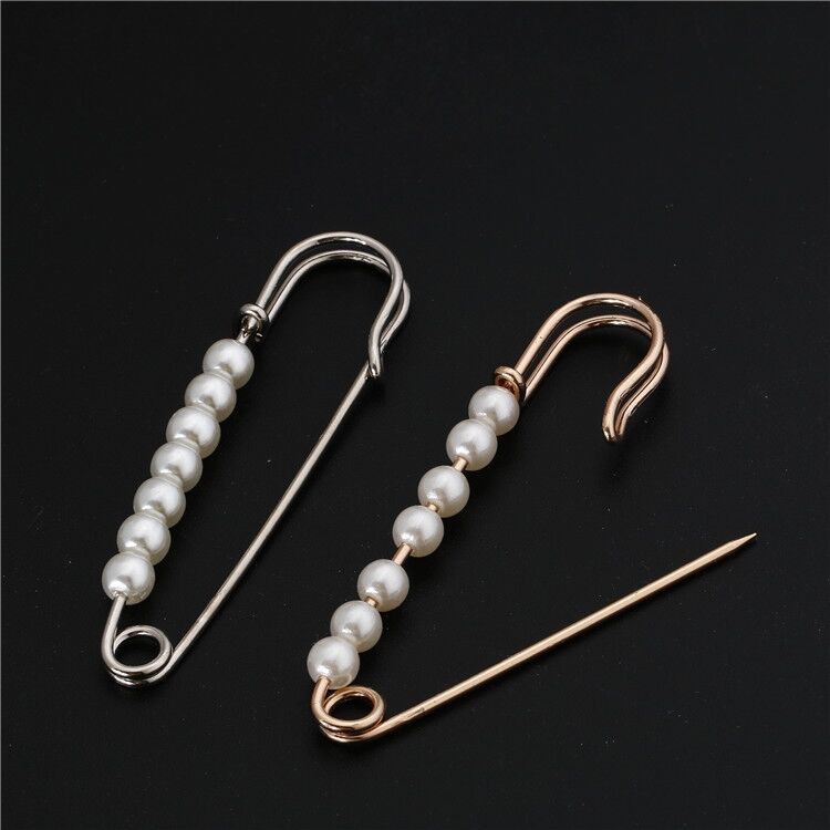 Ghim cài áo đính ngọc trai giả thời trang xinh xắn