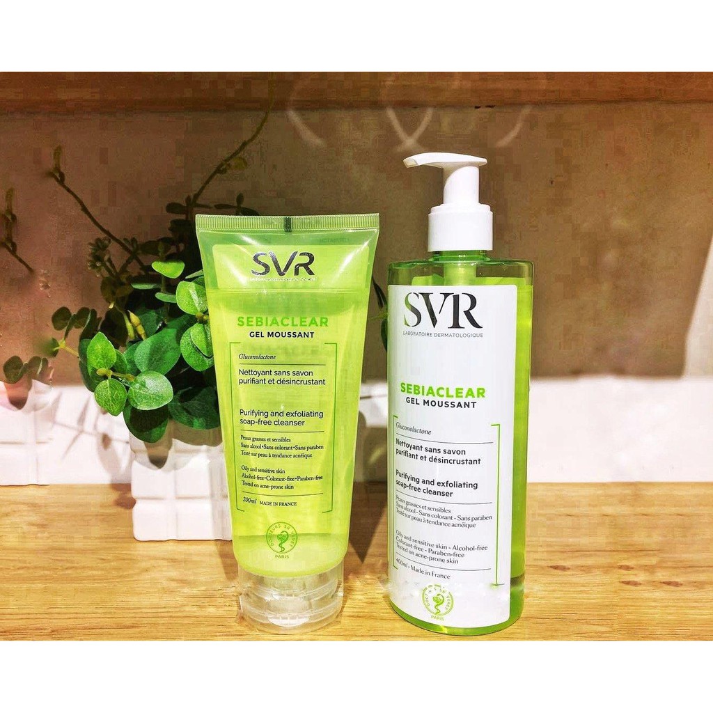 Gel rửa mặt dành cho da dầu SVR Sebiaclear Moussant 200ml