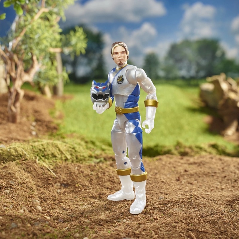Mô hình Gao Silver Hasbro Power Rangers Lightning Collection Wild Force Lunar Wolf Ranger Figure
