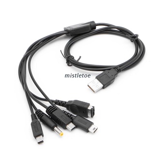 Mis usb cable charging charger for gba sp wii u 3ds ndsl xl dsi psp 5 1