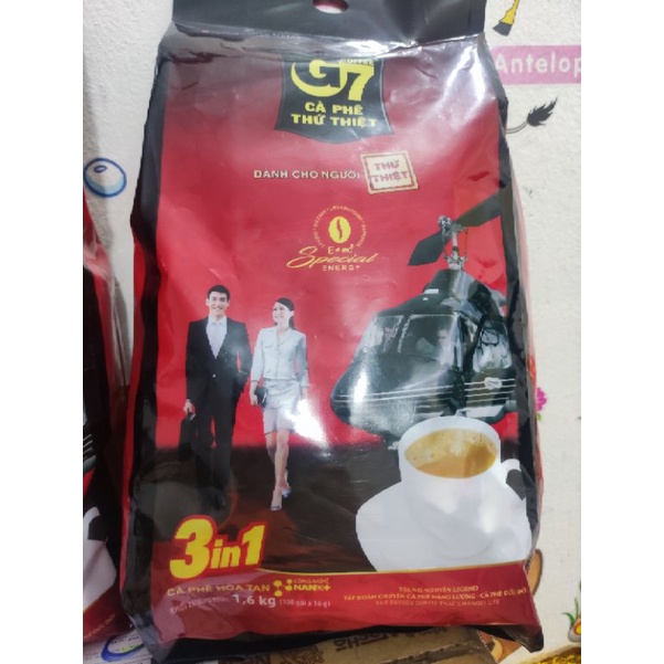 Cà phê Trung Nguyên G7 hòa tan 3in1 bịch 100 gói*16g (Có tem)