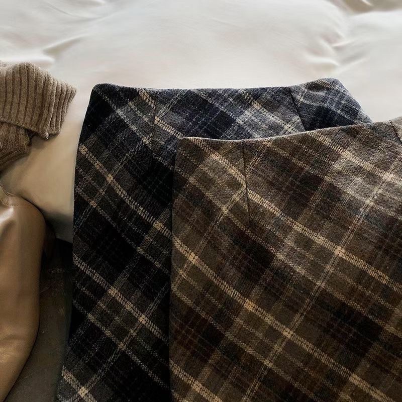 Chân váy zip kẻ caro chéo _ CV0057 | BigBuy360 - bigbuy360.vn