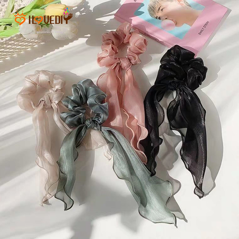 Dây Buộc Tóc Đính Nơ Xinh Xắn Cho Nữ