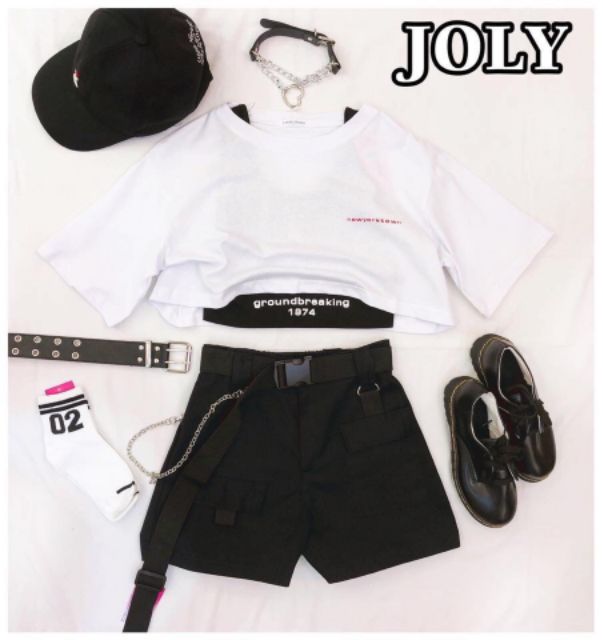 Sét áo Croptop in chữ mẫu Siêu hót 2020