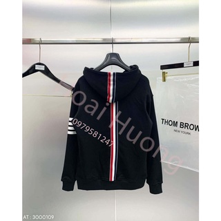 Siêu hot áo khoác nỉ thom 2 vạch màu mũ ảnh thật