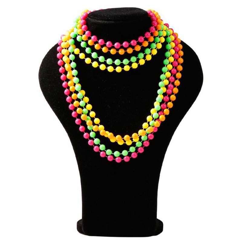 Găng Tay Lưới Hở Ngón Màu Neon Thập Niên 80 Cho Nữ