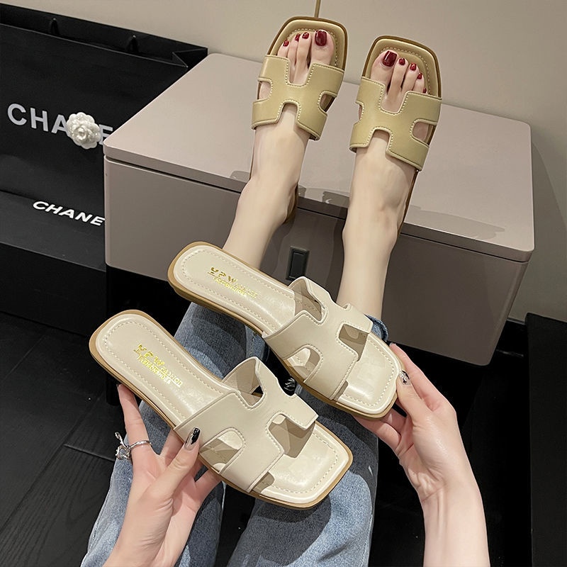 Dép Sandal Đế Bằng Phong Cách Mới Thời Trang Mùa Hè Đi Biển Cho Nữ