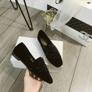 giày lười nữ đính đá