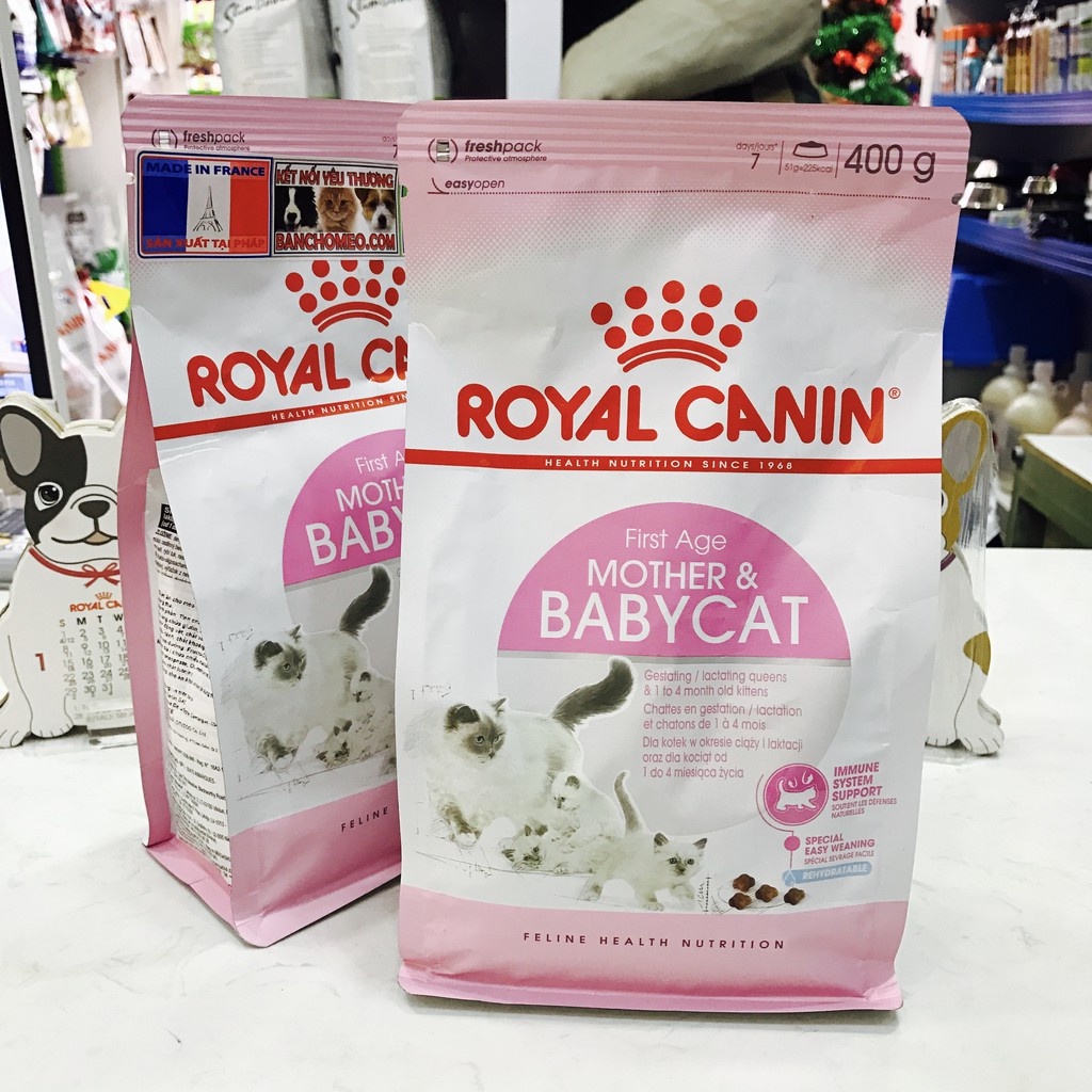 Thức ăn royal 400g canin baby mother gói công ty