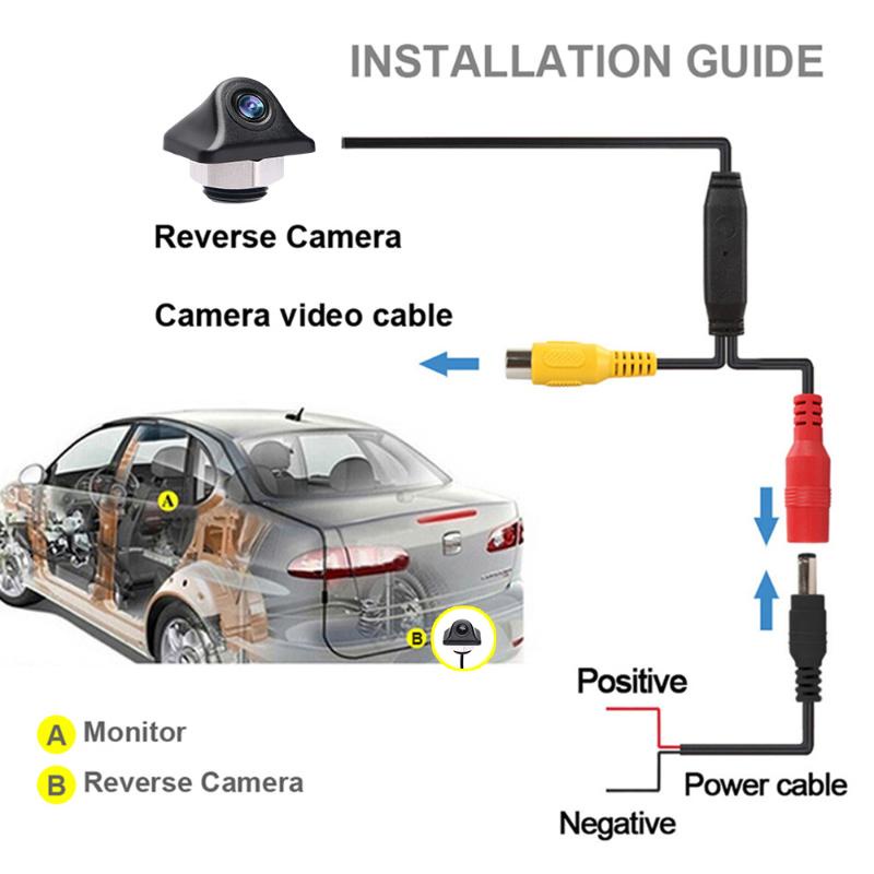 Camera chiếu hậu 170 HD chống nước hỗ trợ đỗ xe ban đêm | BigBuy360 - bigbuy360.vn