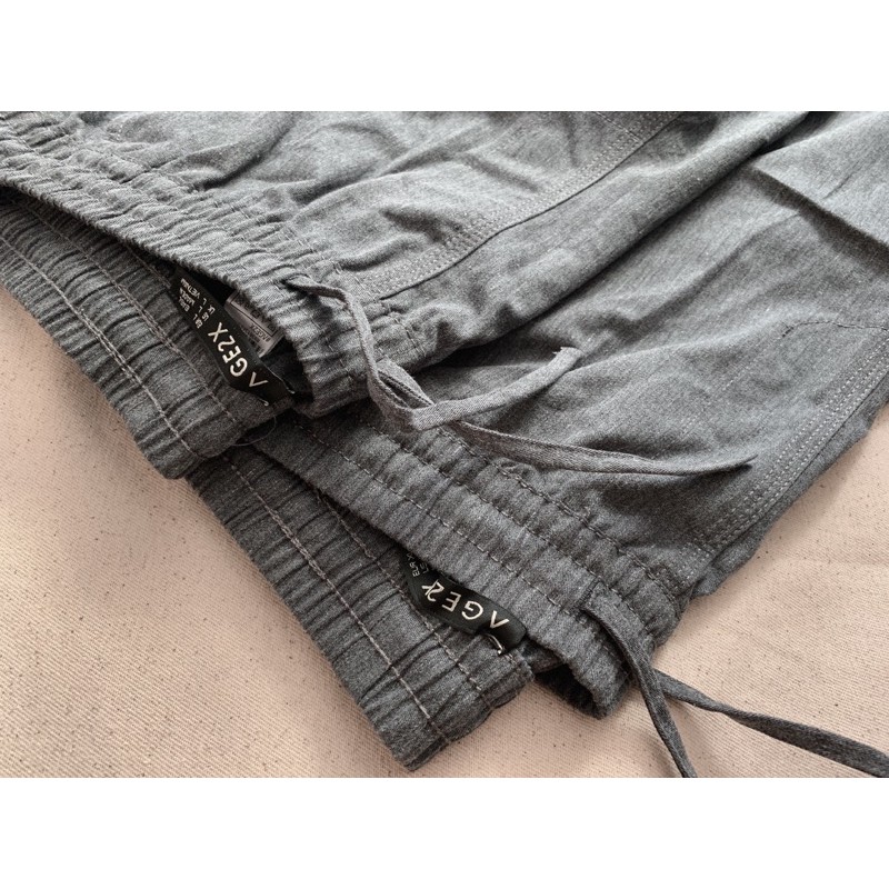 Quần short Nam AGE2X Phiên bản LƯNG THUN toàn phần, không cần dây kéo hay nút cúc, chất kaki cotton, hàng VNXK wash mềm