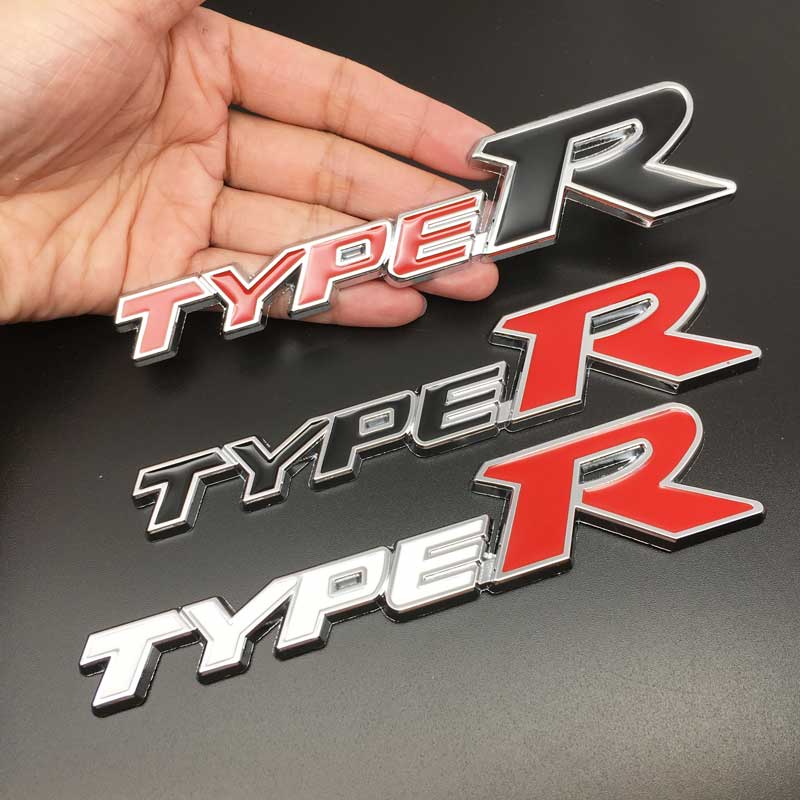 Huy Hiệu Kim Loại 3D Trang Trí Thân Xe Hơi Honda Type R City CR-V XR-V Accord FIT Jazz Stream Crider Greiz CIVIC