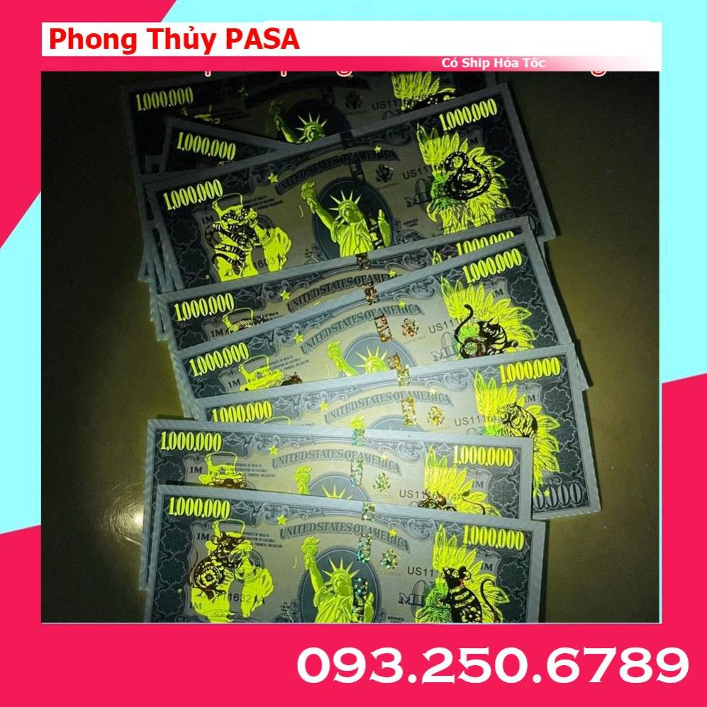 Tiền lì xì 1 Triệu USD mạ vàng 12 con giáp ý nghĩa phong thủy - tặng kèm bao lì xì