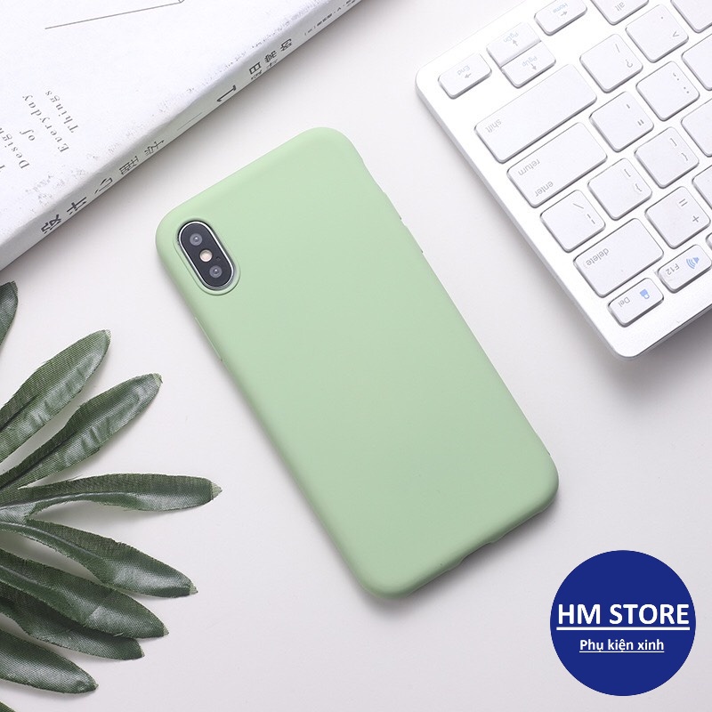 Ốp lưng trơn dẻo full viền đáy dành cho 6/6plus/6s/6splus/7/7plus/8/8plus/x/xr/xs/11/12/13/pro/max/plus/promax