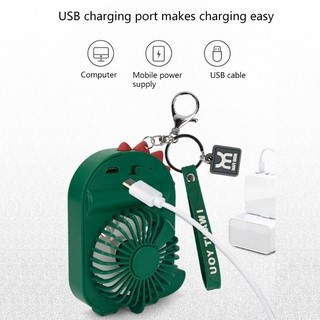 Quạt Tích Điện Mini Hình Khủng Long Siêu Yêu