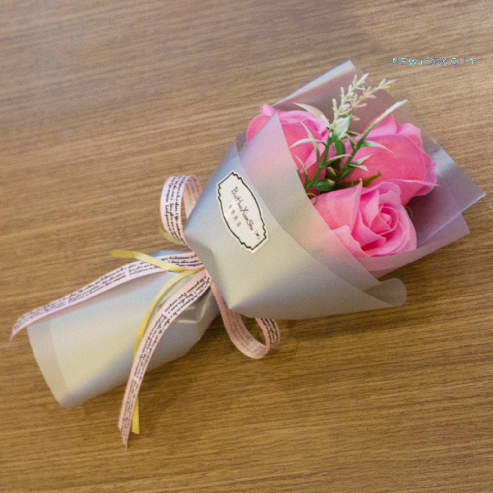 Bó Hoa Hồng Sáp 3 Bông Làm Quà Tặng Lễ Tình Nhân