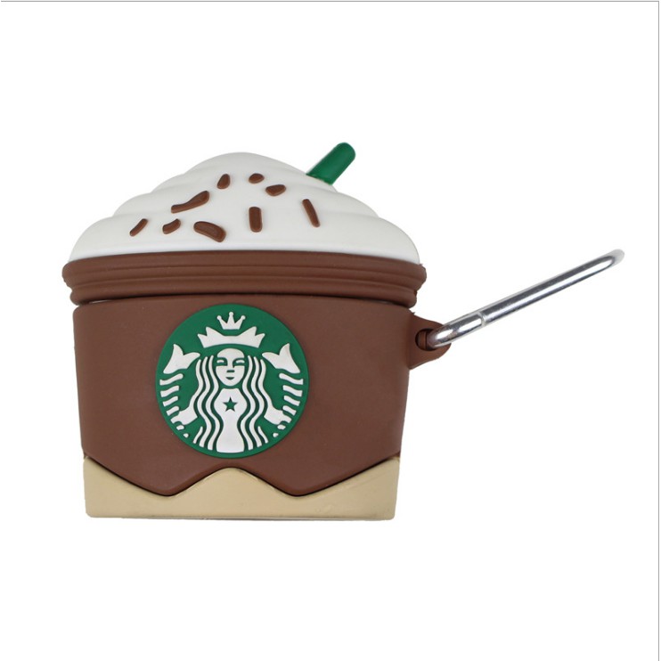 Vỏ bảo vệ bao đựng tai nghe airpod 1/2 - Jerry Case Coffee Starbucks