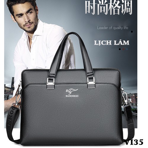 Túi xách nam, túi xách công sở hàng Quảng Châu cao cấp BADENROO HM18-VI35 | BigBuy360 - bigbuy360.vn