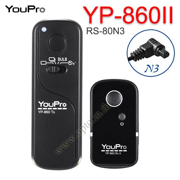YP-860II YouPro RS-80N3 Dây / Điều Khiển Từ Xa Không Dây 2.4GHz Cho Canon 1D 7D 6DII 5DIII Không Dây