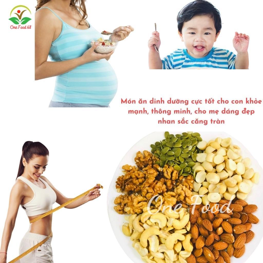 Hạt Dinh Dưỡng Mix Hạt Granola Siêu Hạt Ăn Kiêng Ngũ Cốc Granola Giảm Cân Dinh Dưỡng Onefood68 Có Macca,Óc Chó,Hạnh Nhân