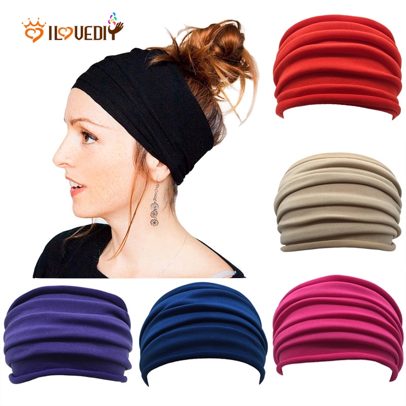 Băng Đô Thể Thao Màu Trơn Thời Trang Cho Nữ