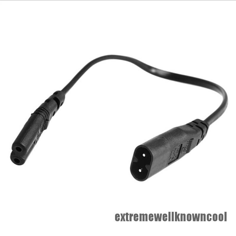 Dây Cáp Nối Dài Ecsg Iec 320 2-pin C7 Female Sang C8 Male 8 Nguồn Điện 30cm