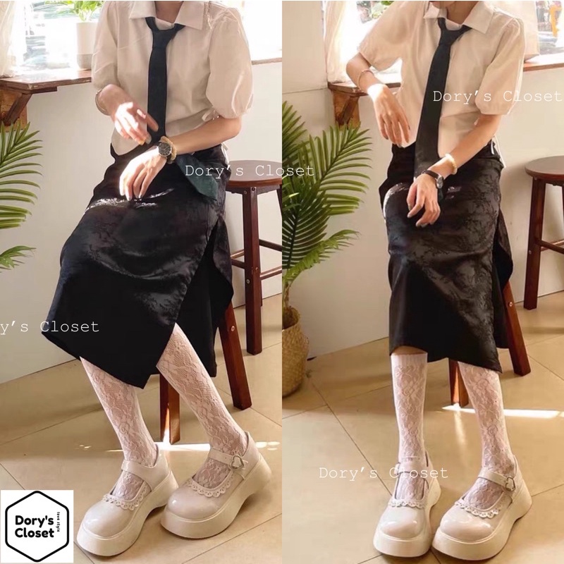 Giày lolita ulzzang giày bánh mì oxford nữ mũi to tròn đế cao dày Dory’s Closet 6002