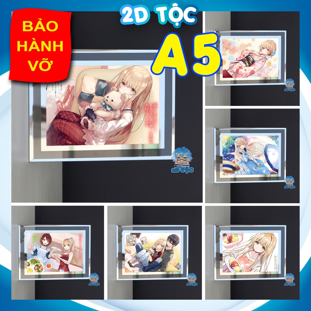 Khung Kính A5 Thiên sứ nhà bên  - Khung ảnh - Tranh Poster để bàn by 2D Tộc Shop - Otonari no Tenshi-sama