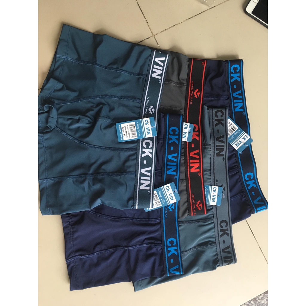 [5 Cái] Combo 5 Quần sịp đùi  CK- VIN - Hàng Việt Nam Cao Cấp, Chất thun lạnh, co giãn 4 chiều, Kháng khuẩn