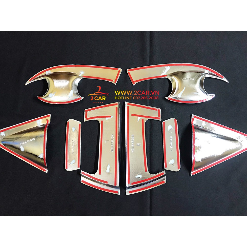 Bộ ốp tay, hõm xe Honda HRV 2018 - 2021, mạ crom cao cấp