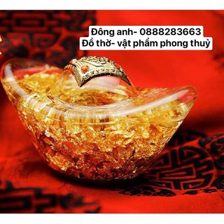 Thỏi vàng pha lê phong thủy